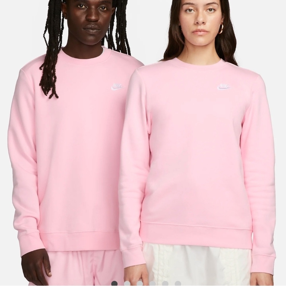 Nike Essential Crew Neck Pink Pullover